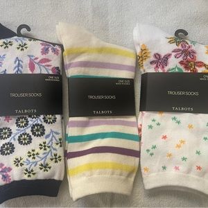 Three new Talbots trouser socks